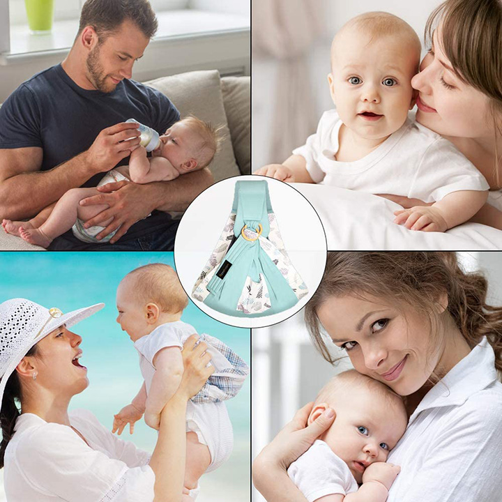 Địu em bé sơ sinh Aixintu chất liệu cotton mềm mại, thoáng khí, nhiều tư thế địu phù hợp cho bé từ 0 - 3 tuổi