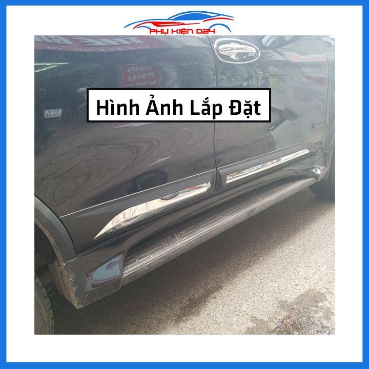 Bộ ốp nẹp sườn Hilux Revo bản to trang trí làm đẹp xe