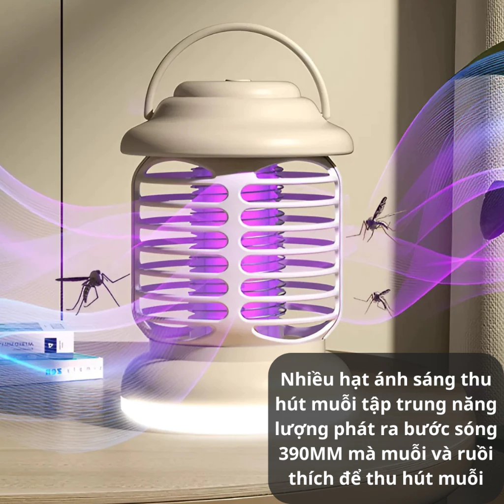 Đèn Bắt Muỗi Thông Minh 3 Trong 1, Máy Bắt Muỗi Kiêm Đèn Ngủ, Diệt Sạch Mọi Loại Côn Trùng Gây Hại Giao Màu Ngẫu Nhiên