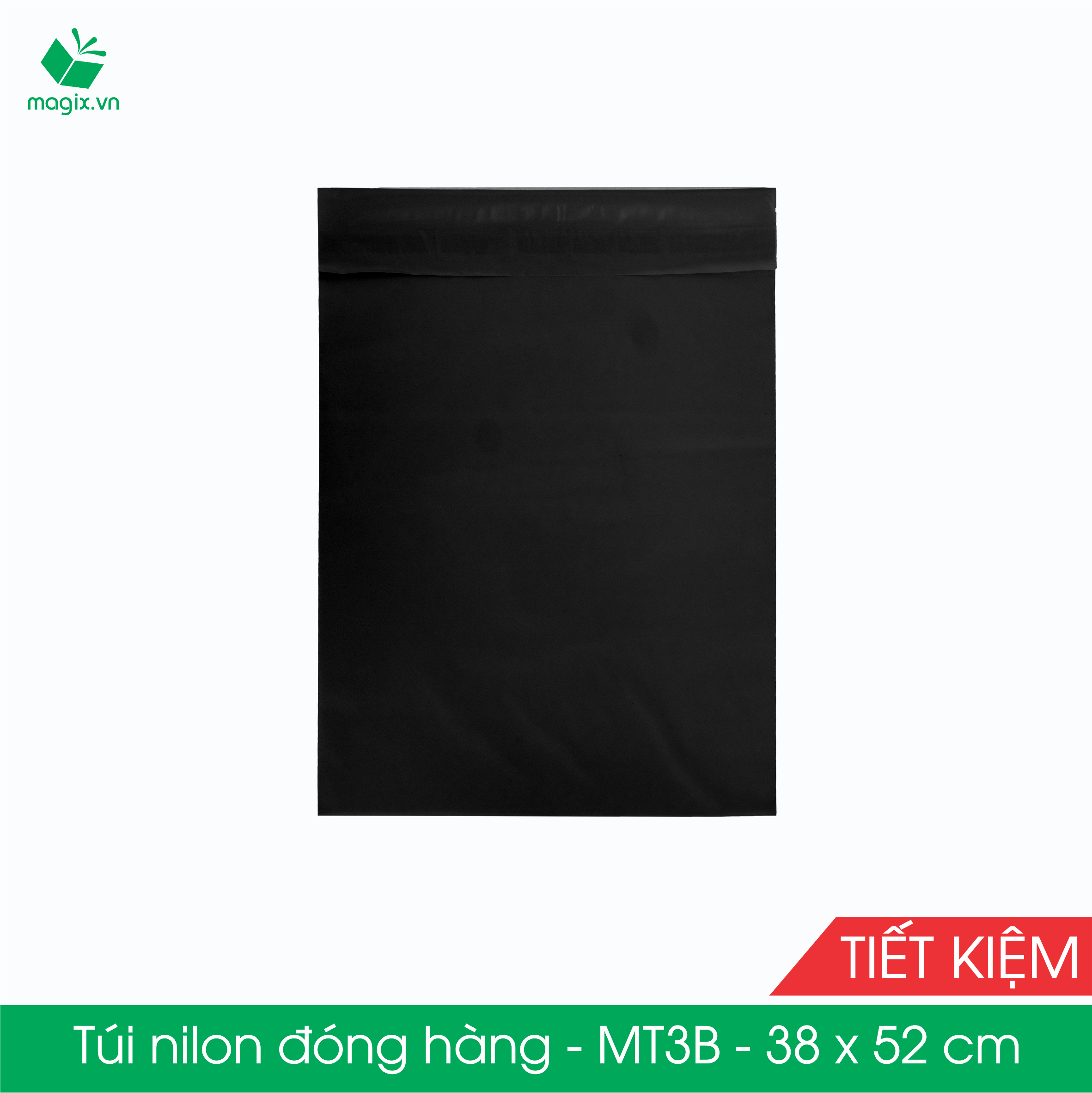 MT3 - 38x52 cm - Túi nilon TIẾT KIỆM gói hàng - 300 túi niêm phong đóng hàng