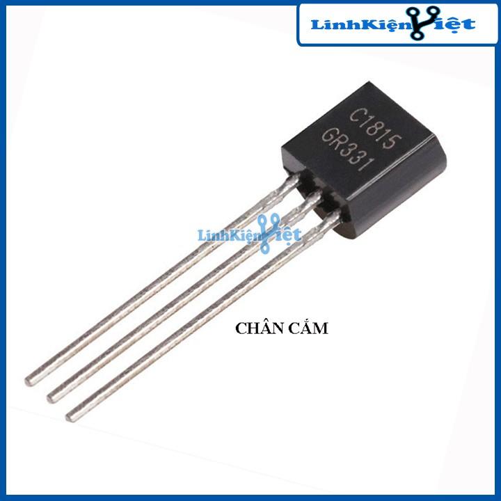 Linh kiện bán dẫn C1815 họ Transistor chân NPN dòng điện 0.15A điện áp 50V