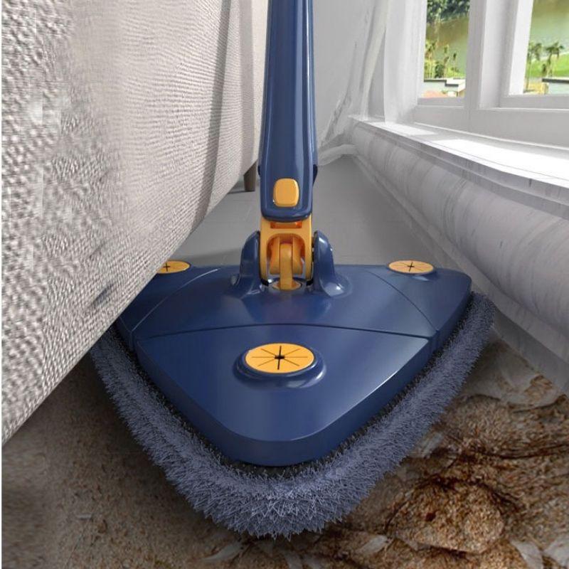 Chổi lau nhà đa năng tam giác tự vắt xoay 360 độ tặng kèm 1 miếng lau