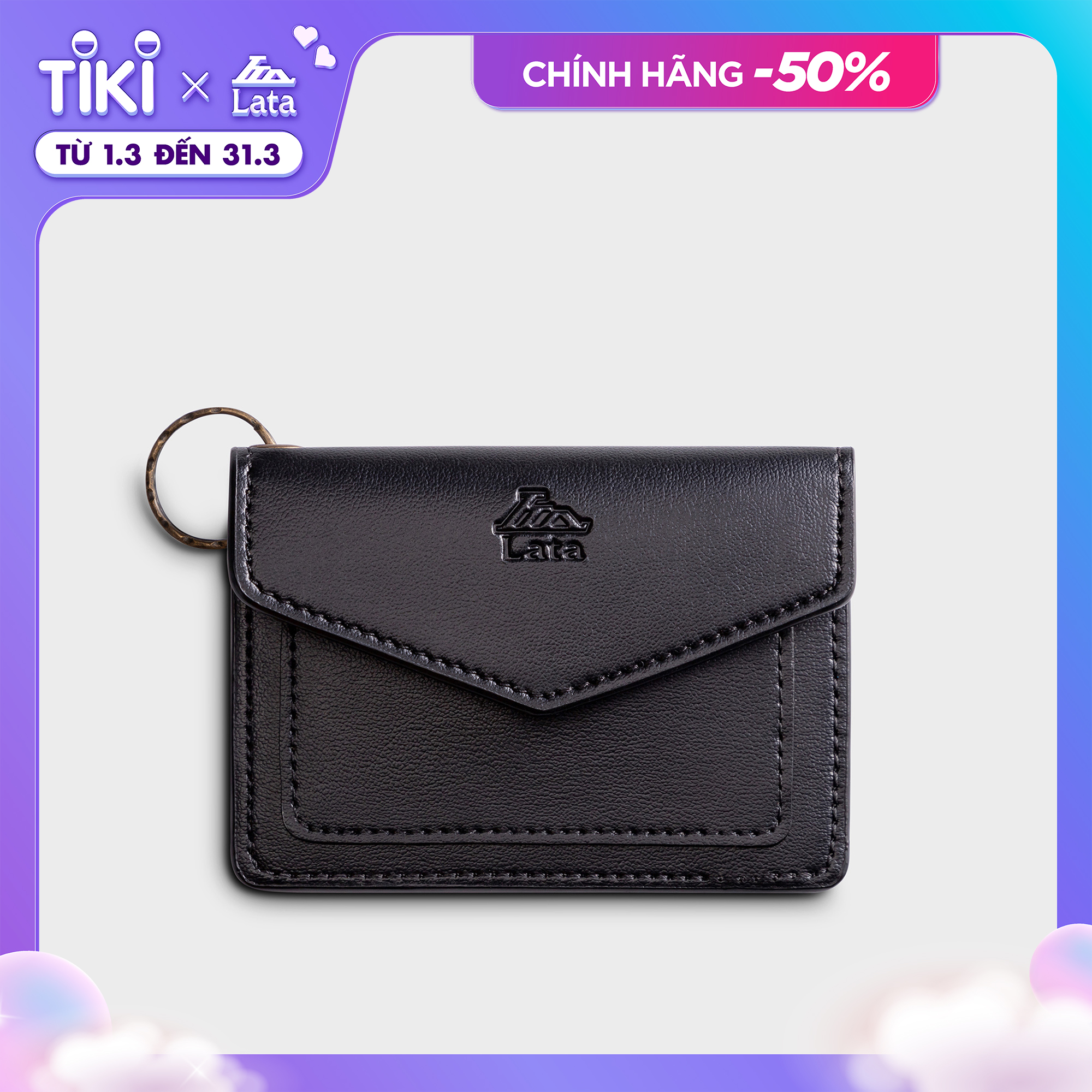 Ví Lata ( Thời trang nữ tiện lợi - Ví móc khóa da Luxdeli MK6 )