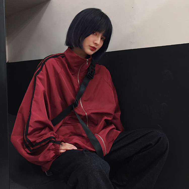 Áo khoác dù nam nữ Yinxx, áo jacket phối sọc phong cách ulzzang Unisex AK04