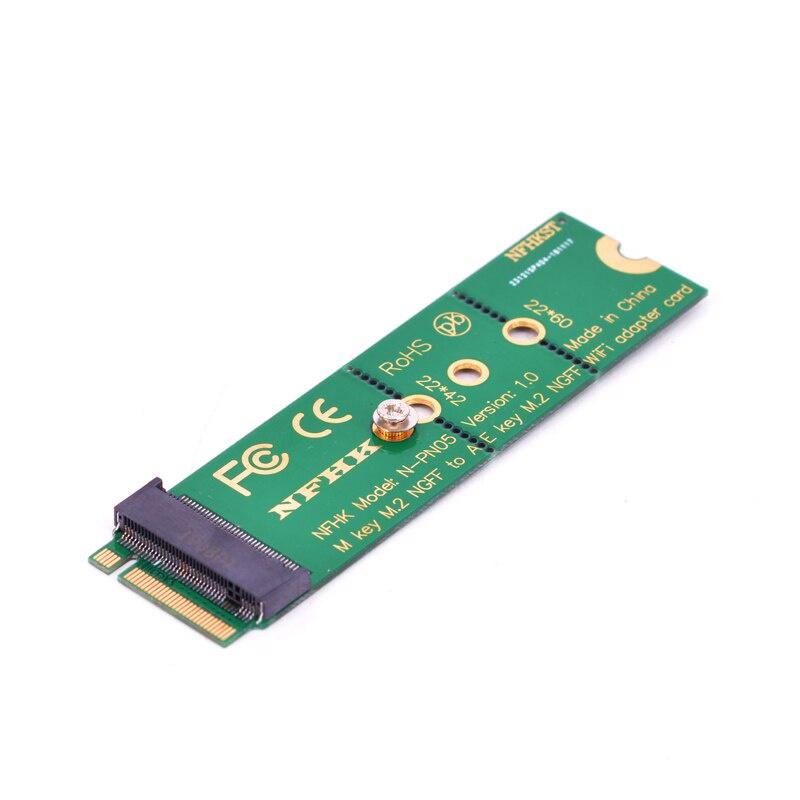 Bộ Chuyển Đổi Thẻ Mạng M.2 M key Sang A + E Cho Laptop NGFF NVMe PCI express SSD Port to E key