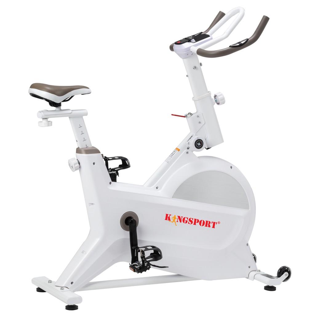 Xe đạp tập thể dục tại nhà Kingsport BK-5805 tải trọng tối đa 100kg, kèm theo đồng hồ thông minh đo nhịp tim, quãng đường, vận tốc, thời gian, calo