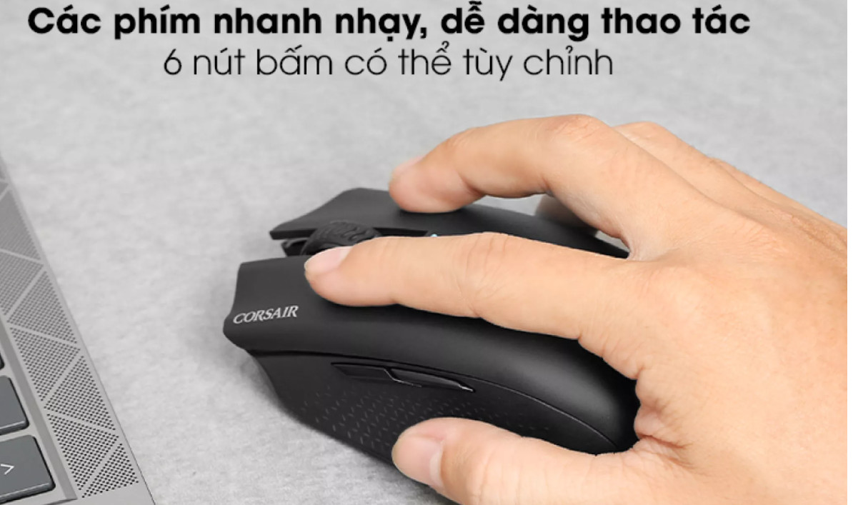 Chuột không dây Corsair Harpoon RGB- Hàng chính hãng