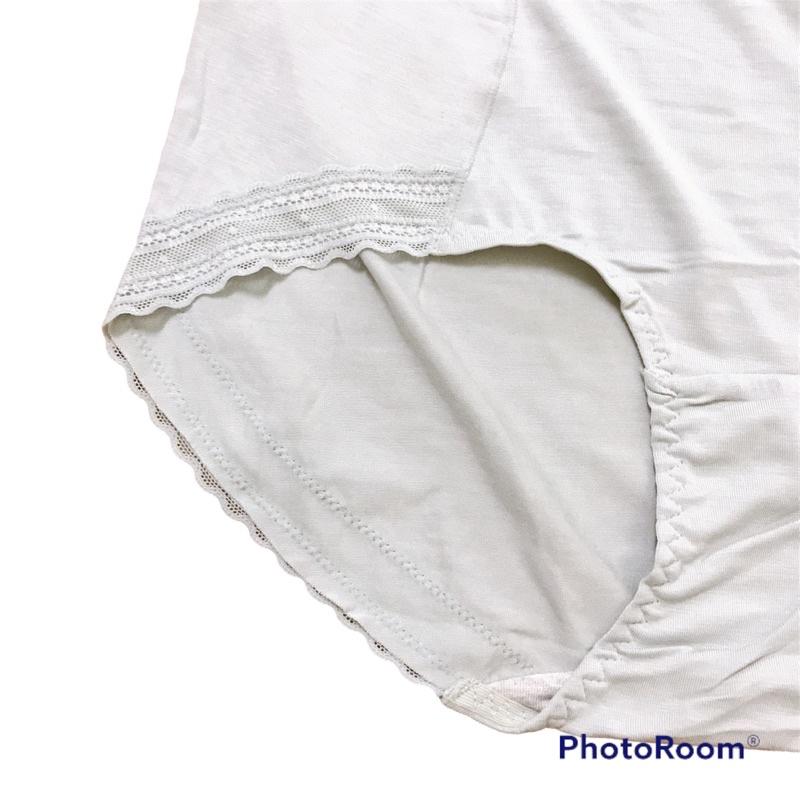 Quần Lót Thun Cotton Big Size Cạp Cao Phối Ren