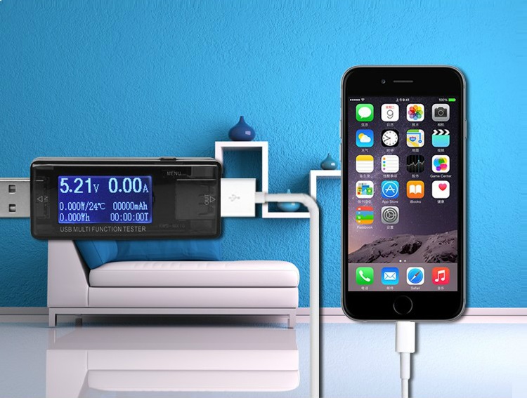 Thiết bị đo điện áp, dòng sạc điện thoại V3