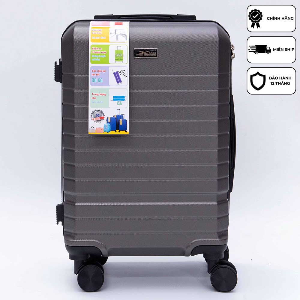 Vali kéo du lịch xách tay cao cấp Xbags Dark Titan Pro XB6104 khóa TSA chuẩn Mỹ USB tiện dụng, chống va đập size 20 sang trọng!
