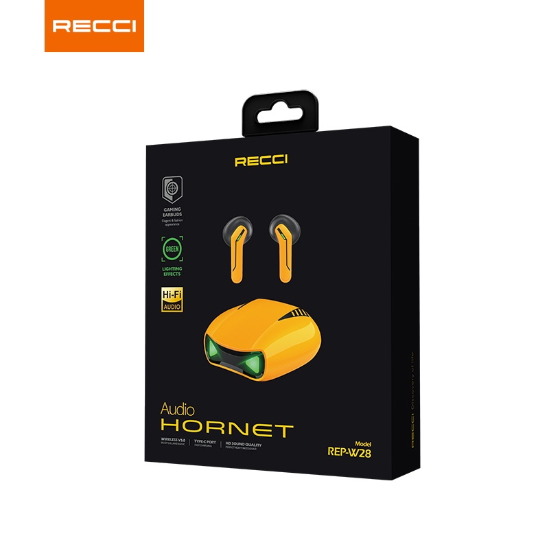 Tai nghe Bluetooth RECCI REP-W28 TWS Gaming - Hàng Chính Hãng