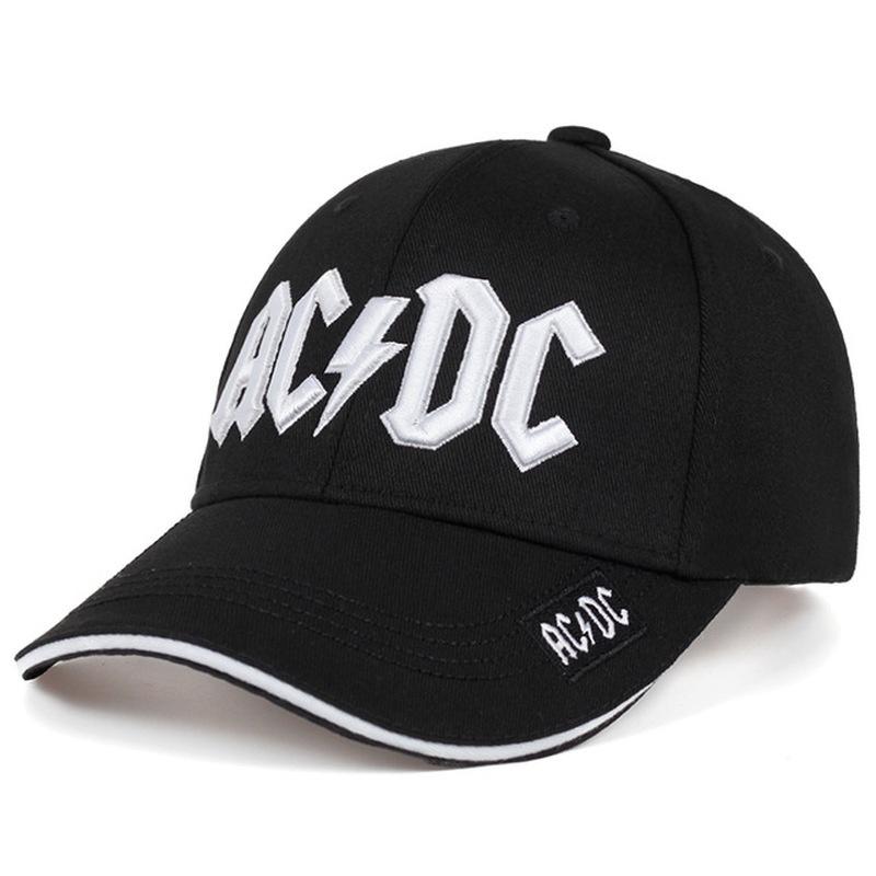AC band baseball cap fashion commemorative cap hip-hop singer hat casual outdoor cap hip-hop snapback cap
