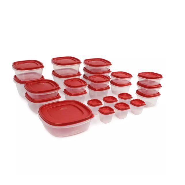 HỘP NHỰA ĐỰNG THỰC PHẨM Rubbermaid Easy Find Lids NẮP ĐỎ