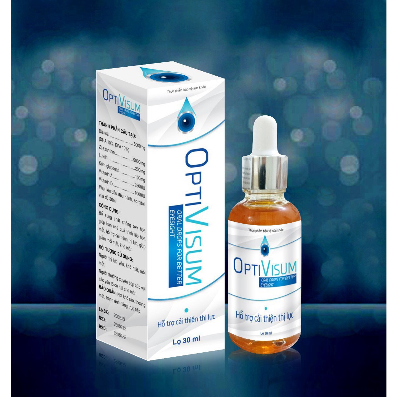 Thực phẩm bảo vệ sức khỏe OptiVisum Oral drops For Bettter Eyesight - Phục hồi thị lực