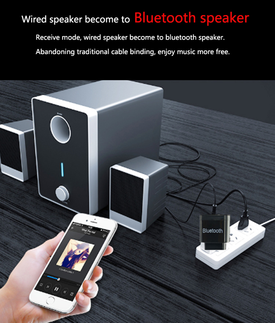 Thiết Bị Nhận Không Dây Bluetooth 3.0 + EDR Tích Hợp Cổng Sạc USB BTR-108 AZONE