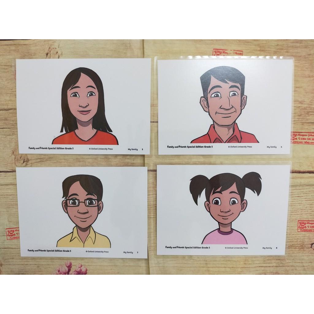 Flashcard Family anh Friends special Edition Grade ̀5 - Phiên Bản Tỉnh