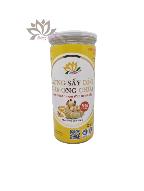 GỪNG SẤY DẺO SỮA ONG CHÚA 300G - HƯƠNG SEN VIỆT