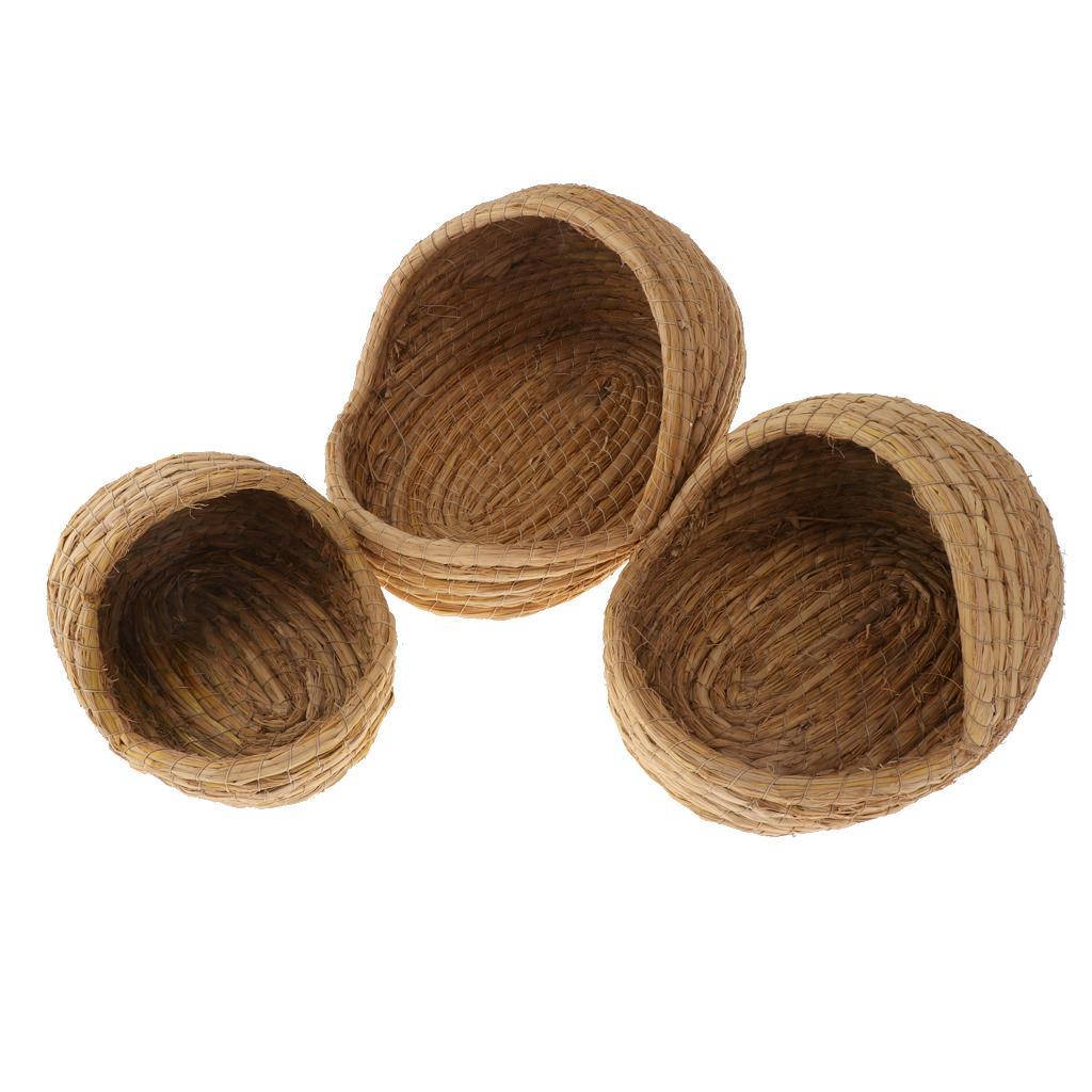 2x Rabbit, Gerbil, Chinchillas, Hamster, Bunny Habitat House Cage Straw Nest