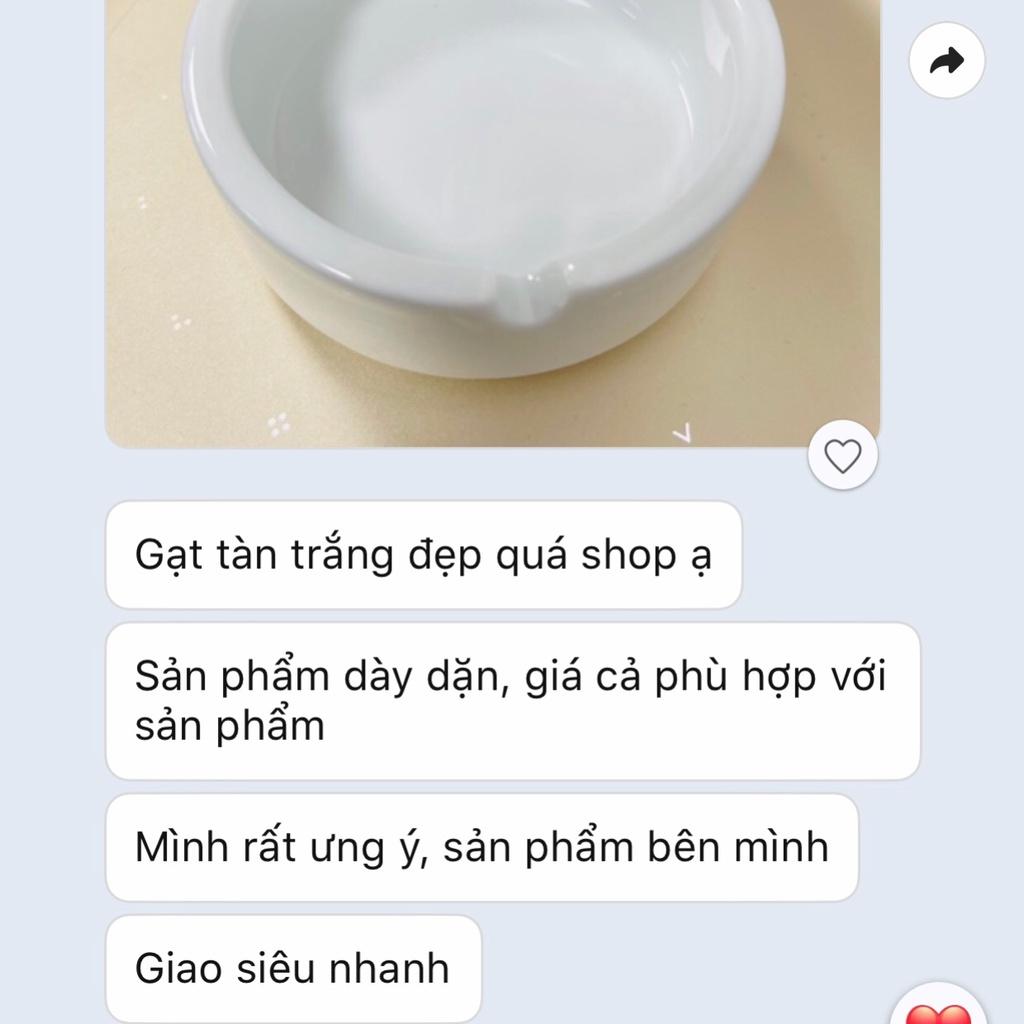 Gạt tàn gốm sứ - Gạt tàn trắng - Bát Tràng cao cấp