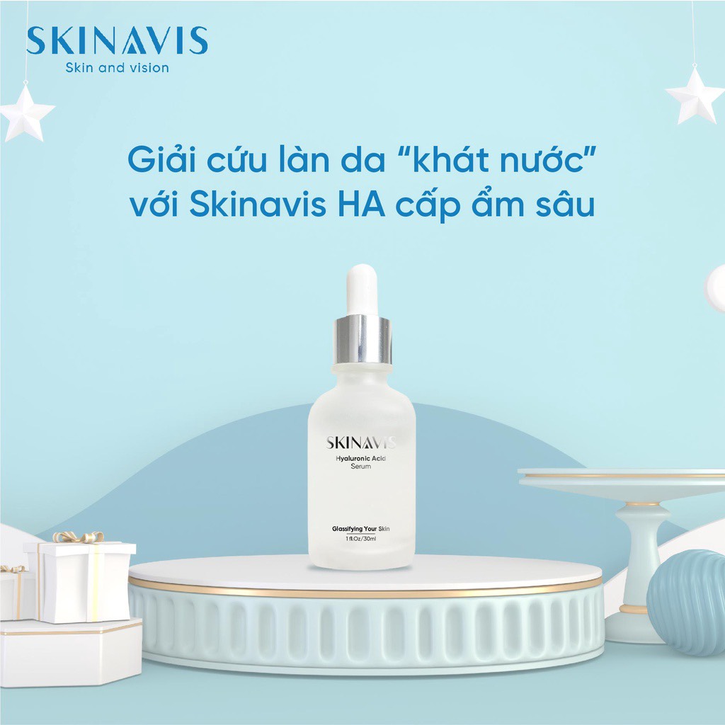 Tinh chất cấp ẩm Skinavis Serum Hyaluronic B5 - Phục hồi da căng mọng tức thì 30ml