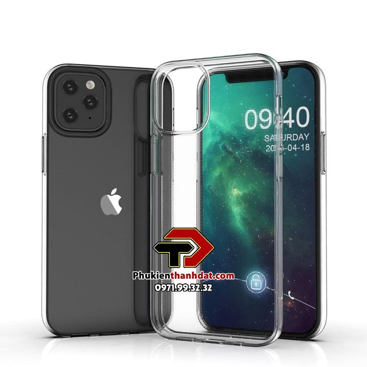 Ốp lưng dẻo trong suốt dành cho iPhone 12, iPhone 12 Max, iPhone 12 Pro Max, iPhone 12 Pro