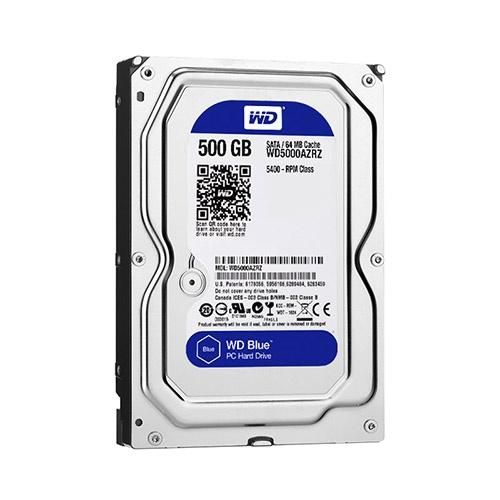 Ổ cứng HDD WD Blue 500GB WD5000AZRZ, thiết bị lưu trữ bộ nhớ đệm 64MB - Hàng chính hãng