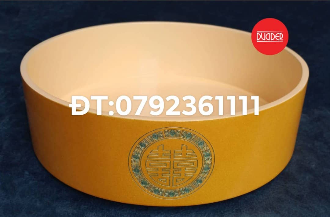HỘP TRÁP GỖ SƠN MÀI KHÔNG NẮP ĐK 23-26-30-35-40CM