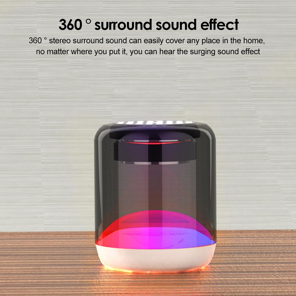 Mini tws điện thoại di động loa bluetooth ánh sáng chất lượng cao chất lượng không dây hộp âm thanh nhỏ Color: Red