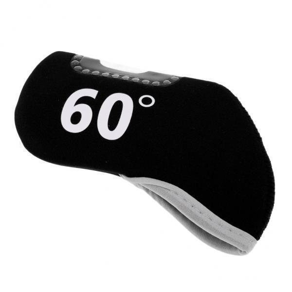 3-4pack Golf Club Iron Putter Headcover Head Cover Protector 60 Degree Black