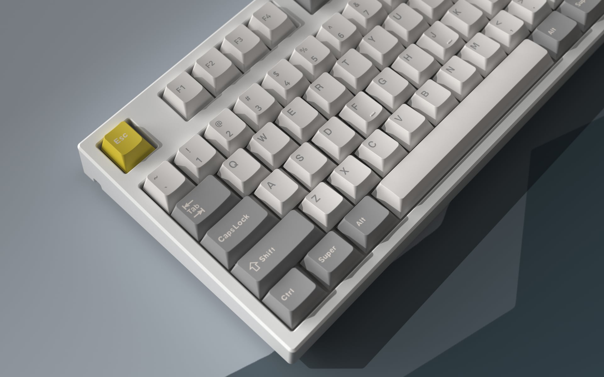 Bàn phím máy tính FL-Esports FL980SAM Grey & White_Mới, hàng chính hãng