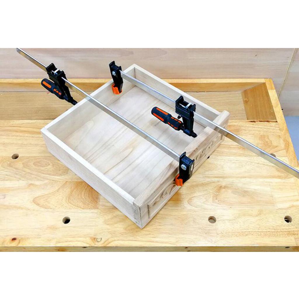 Wood Working Bar F Clamp Grip Ratchet Release Squeeze DIY Hand Gadget 6"