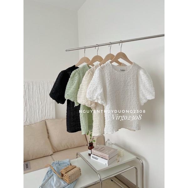 ÁO THUN XỐP CỔ TRÒN TAY BỒNG “MAZI TOP” HÀNG QUẢNG CHÂU