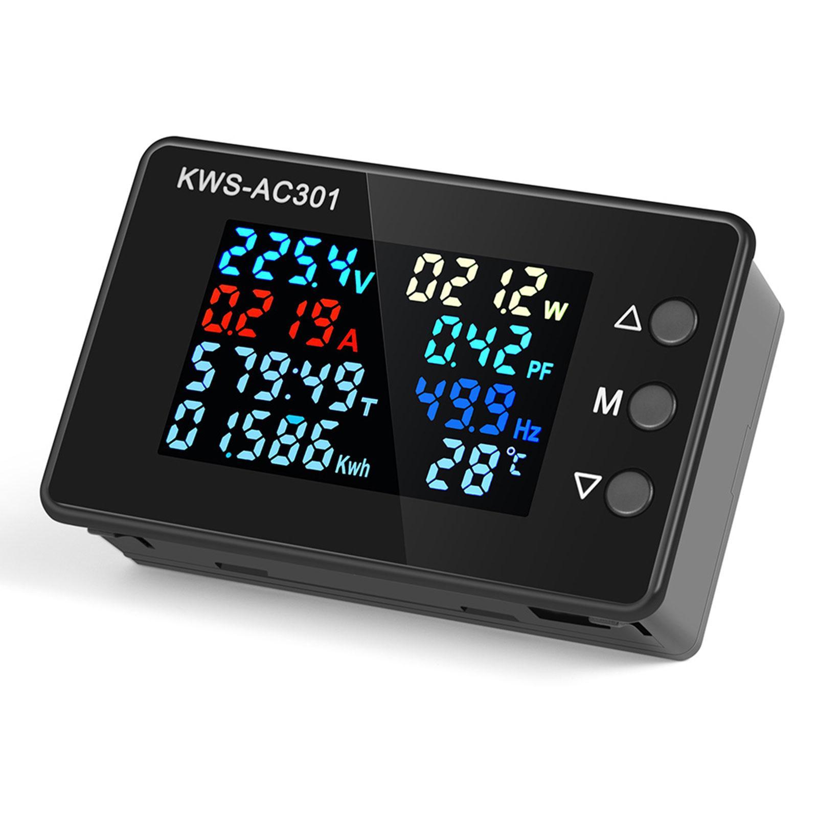Power Meter Voltage Screen Energy Resistor Tester Electric Power Frequency