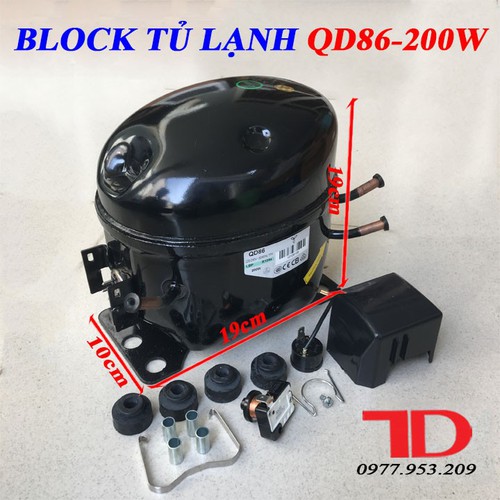 Block tủ lạnh QD86 200W từ 350L đến 450L