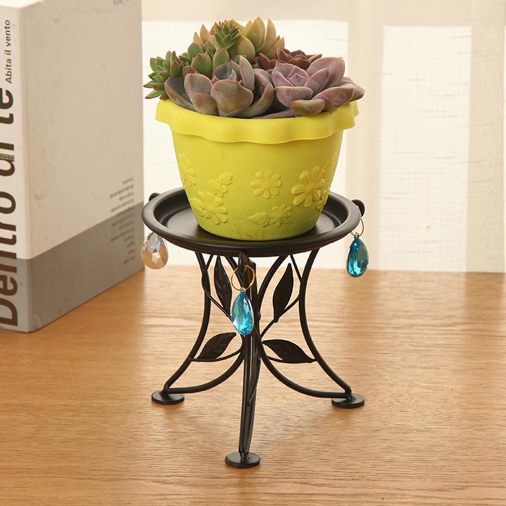 Iron Plant Pot Stand Flower Display Shelf Holder Bedroom Balcony Patio Garden Outdoor Plant Basket Support【vollter1】