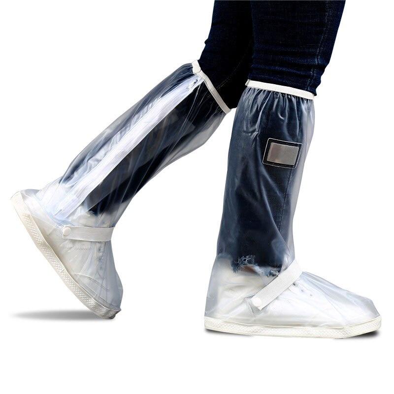 High Tube Thicking Waterproof Shoes Boots Cover Waterproof Reusable Motorcycle Cycling Bike Boot Rain Shoes Cover for Men Women
