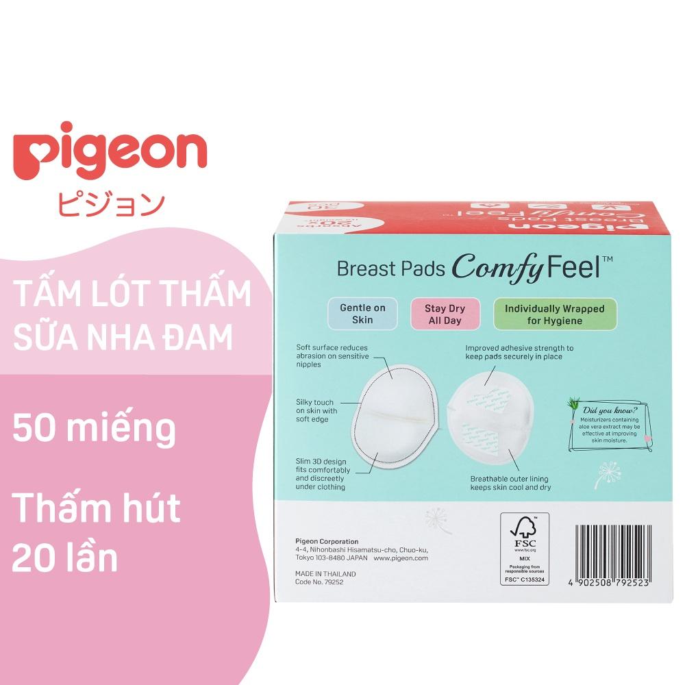 [MUA LÀ CÓ QUÀ] Tấm Lót Thấm Sữa Nha Đam Pigeon 12 miếng/30 miếng/50 miếng