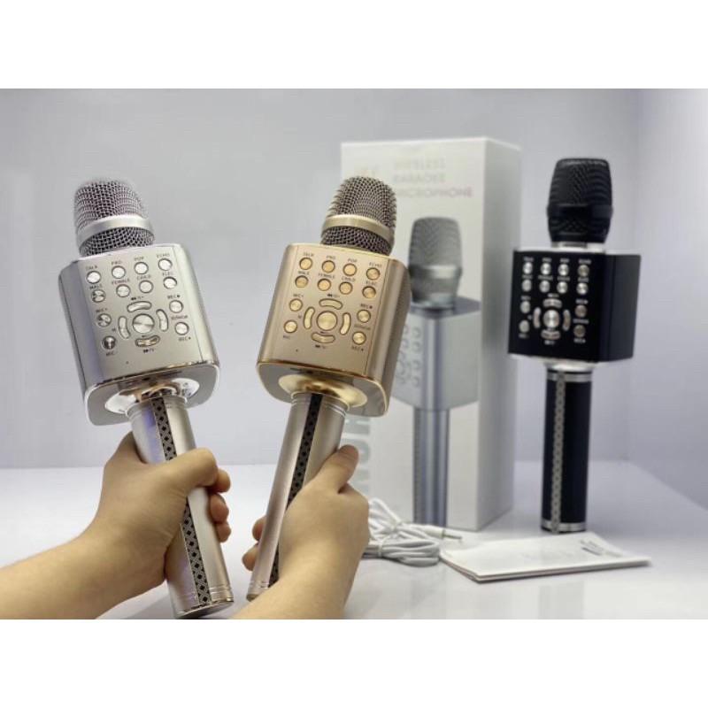 Micro karaoke bluetooth cao cấp SU YOSD YS-97 Bass hay chống hú, hát cực nhẹ (Màu Random)