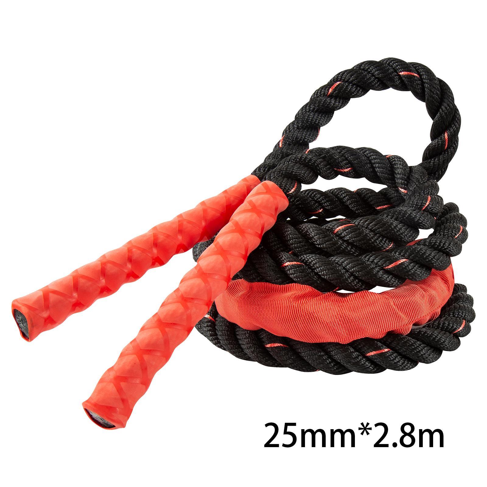 Heavy Jump Rope for Fitness, 25mm Weighted Adult Skipping Rope Exercise Battle Rope for Me Women, Body Workout, Power Training Gym Building Muscle