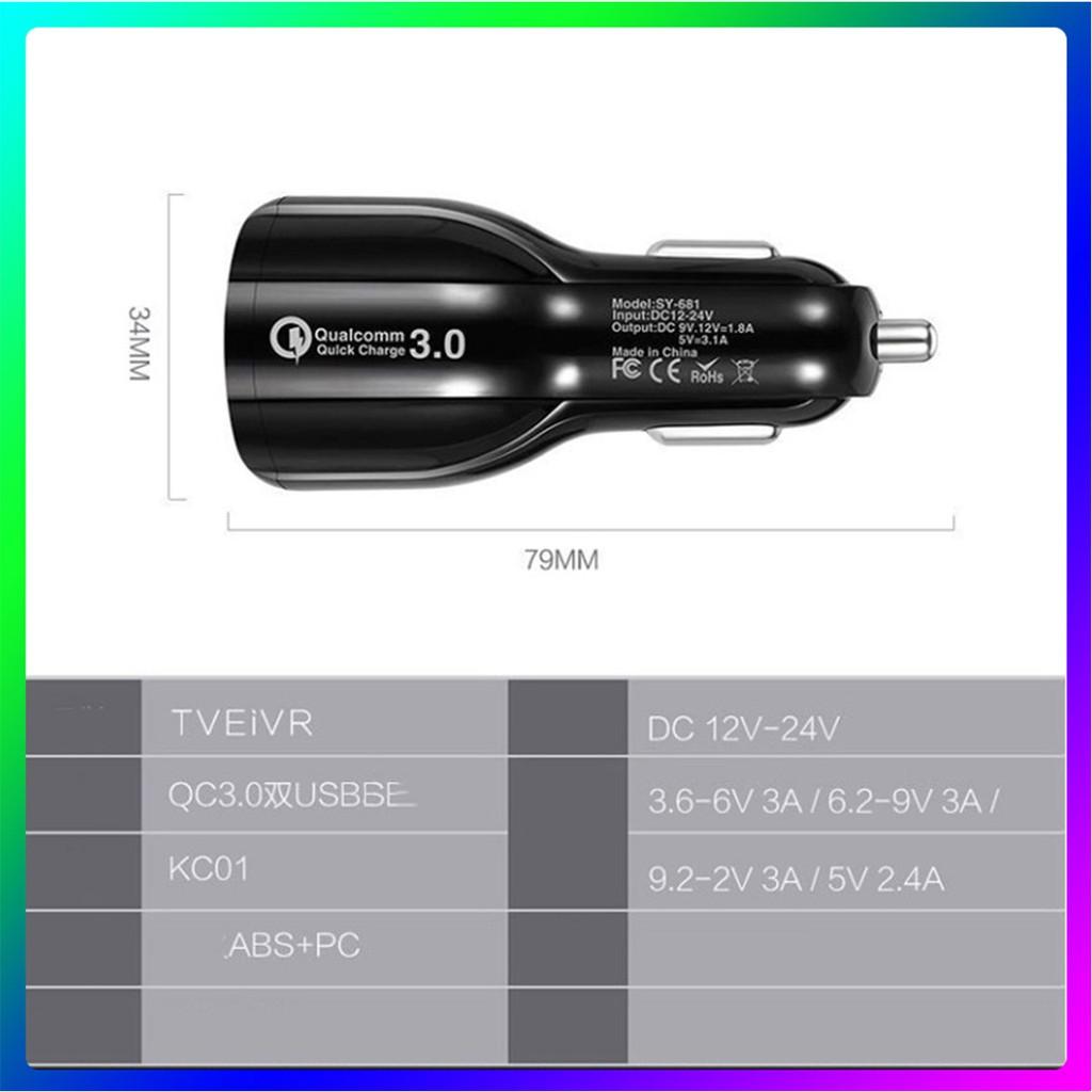 củ xạc nhanh trên xe oto,tẩu xạc ecokingMUA 1 TẶNG 1 QUÀ,tẩu xạc xe hơi ,xe tải QC 3.0,USB xe máy