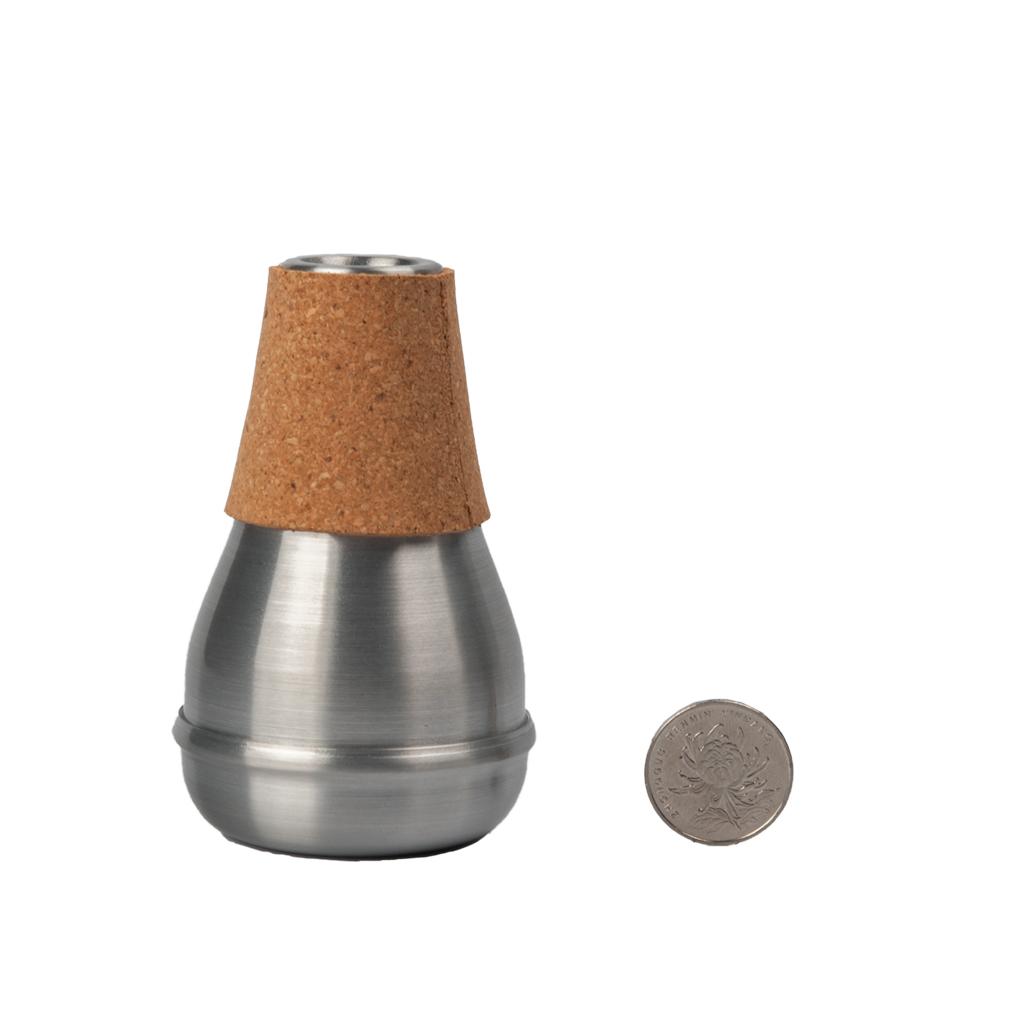 Silver Metal Trumpet Mute Silencer for Trumpeters Beginners Practice