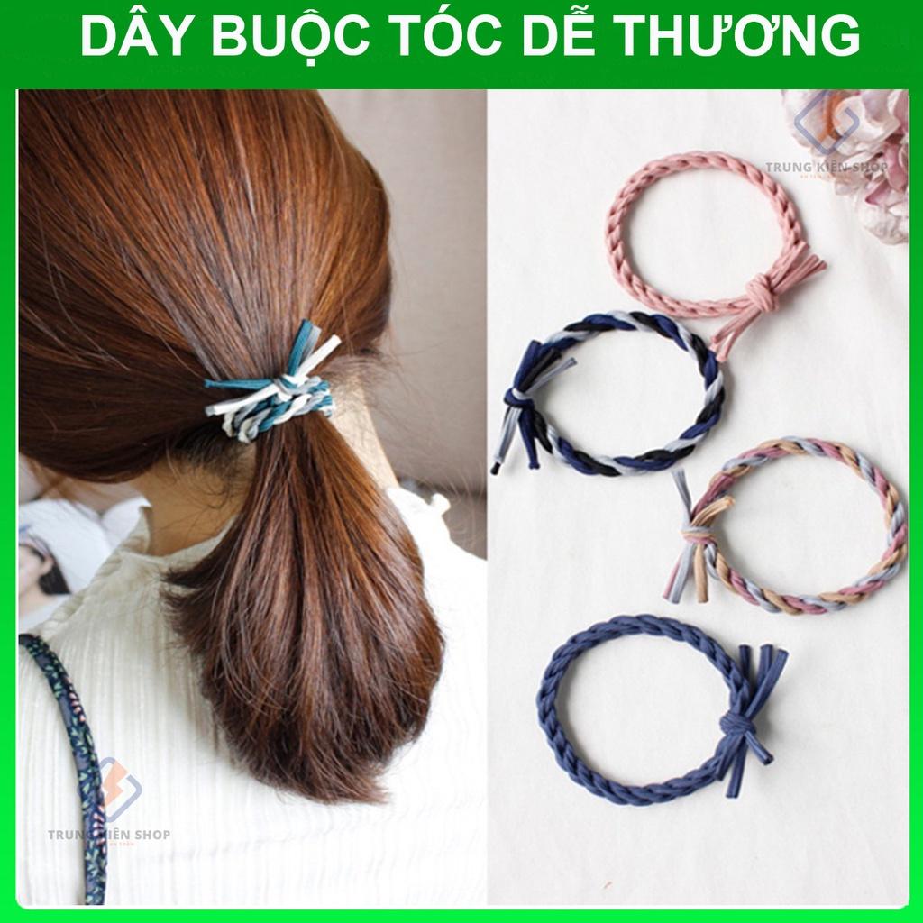 DÂY THUN CỘT TÓC BUỘC TÓC NỮ HOA CÚC ĐẸP DỄ THƯƠNG - Hàng Tặng kèm - màu ngẫu nhiên