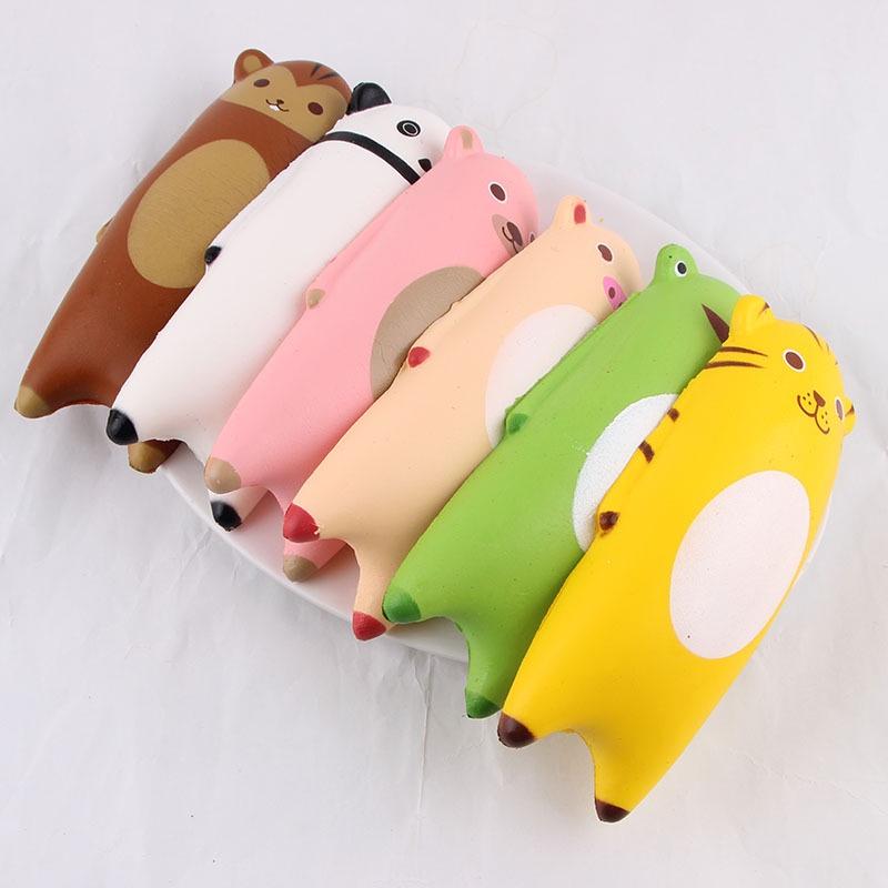 Squishy Lớn JUMBO Hình thú mệt nằm bẹp dí gấu nâu Đồ Chơi Xốp Giảm Stress Hình mềm mịn dễ Thương đàn hồi Cho Bé