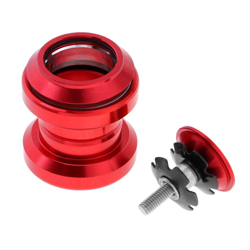 2 Lot 34mm 1-1/8inch Bike Headset Cycling Aluminum Road Bike Black+Red