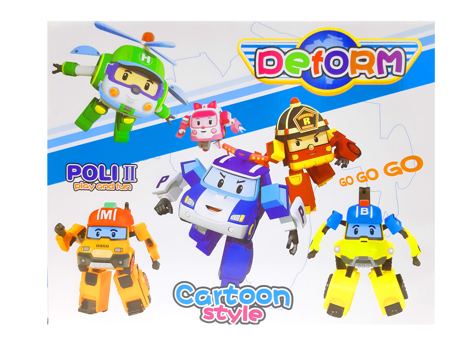 Đồ chơi trẻ em Đội bay siêu đẳng Robocar Poli và những người bạn - Bộ 6 con