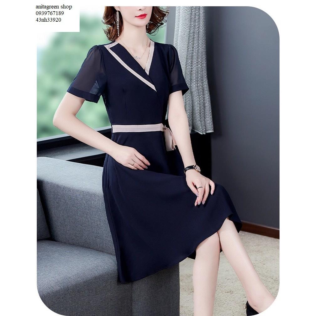 Nh33920-ĐẦM XÒE CỔ VEST THANH LỊCH