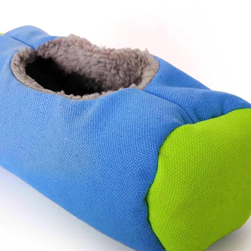 Small Animal Sleep Tube Hanging Cozy Bed Pet House Cage Hammock Cave Hut Winter