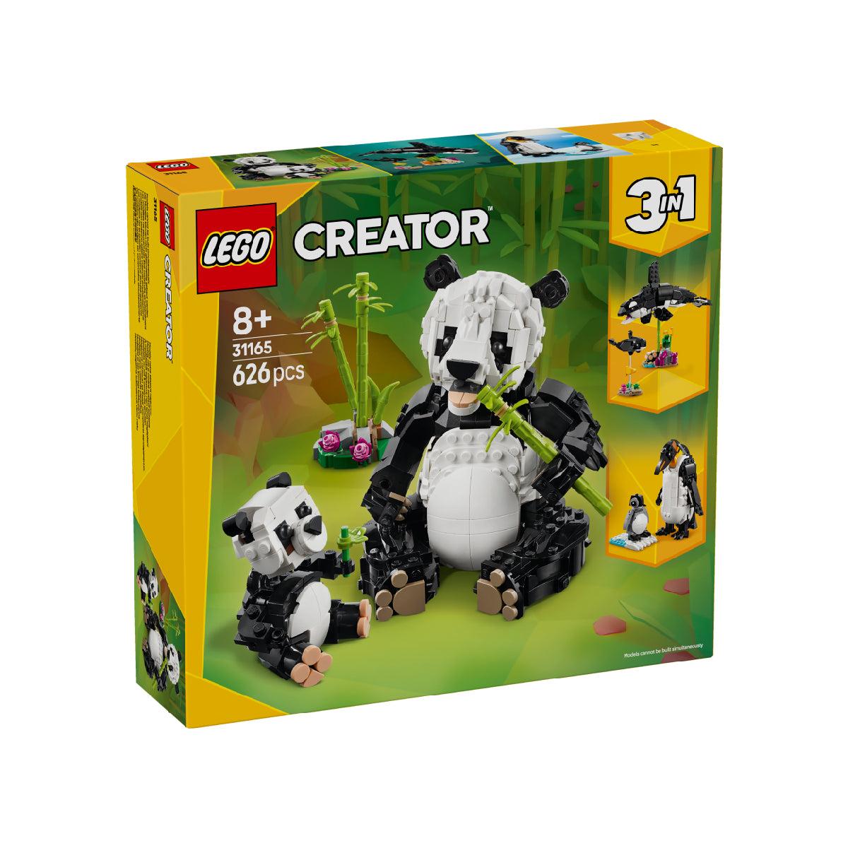 LEGO CREATOR 31165 Đồ Chơi Lắp Ráp Động Vật Hoang Dã: Gia Đình Gấu Trúc (626 Chi Tiết)