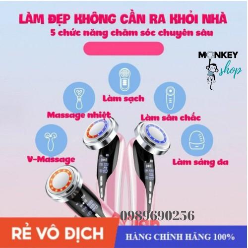 Máy massage mặt cầm tay nâng cơ đẩy tinh chất- hút sắc tố melamin-giúp da săn chắc