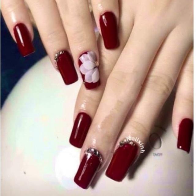 Móng tay giả bộ 24 móng kèm keo